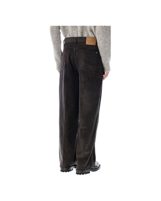 Straight Trousers AMI de hombre de color Black
