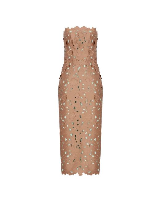 Costarellos Brown Midi Dresses