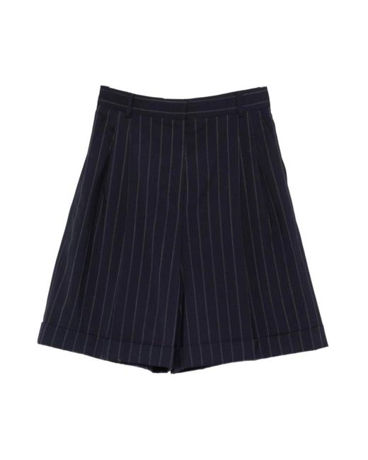 Max Mara Blue Casual Shorts