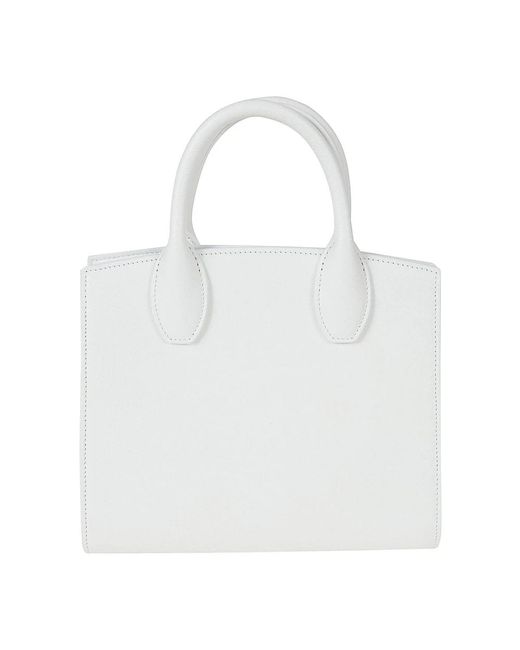 Mini top handle box borsa di Ferragamo in White
