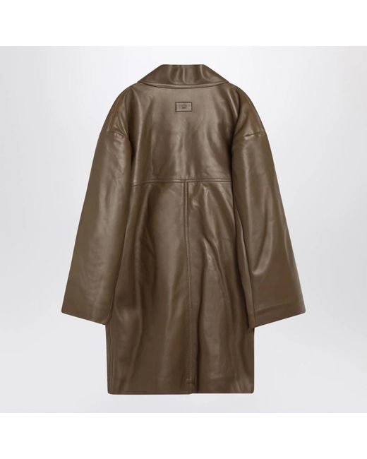 Double-Breasted Coats Fendi de hombre de color Brown