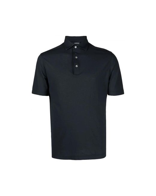 Lardini Black Polo Shirts for men