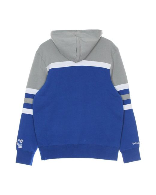 Mitchell & Ness Hoodies & Sweatvesten ,Blauw ,Capuchon in het Blue voor heren