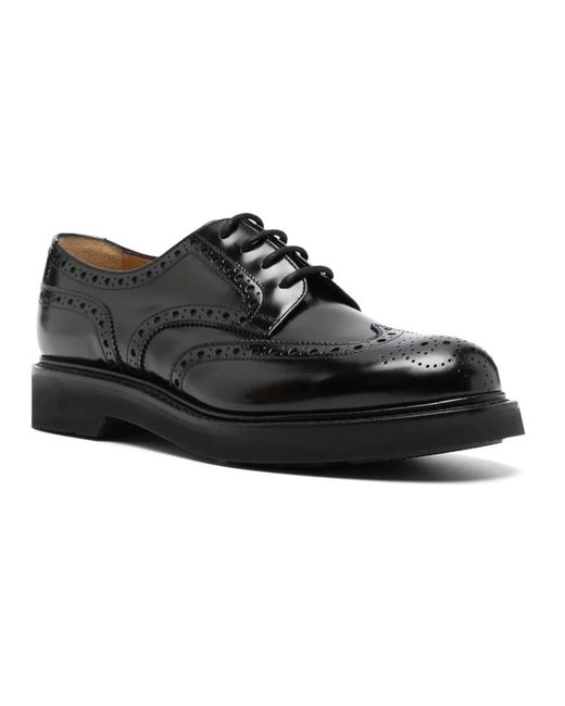 Church's Black Laced Shoes for men