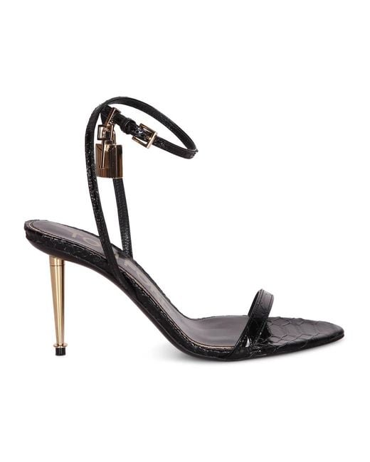 Tom Ford Black High Heel Sandals