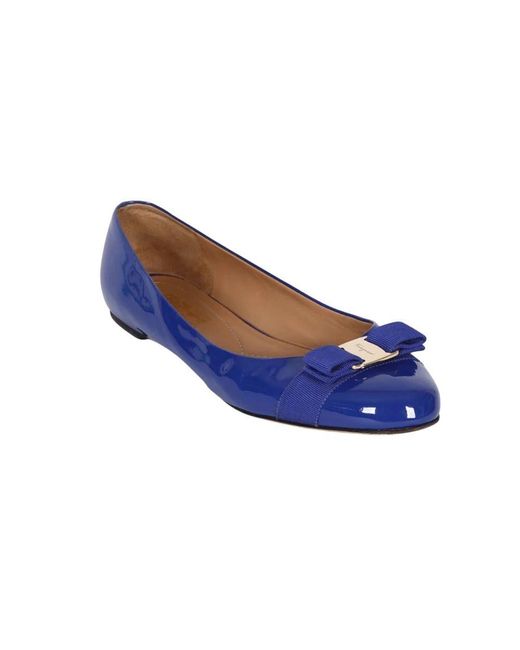Ferragamo Blue Klassischer Mokassin Schuh