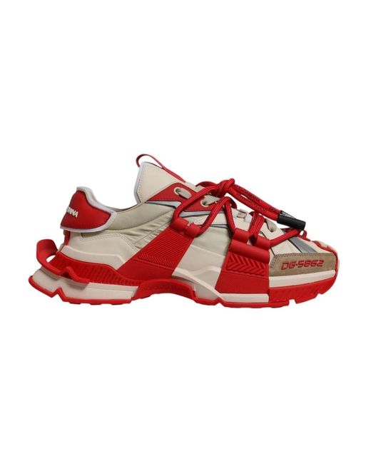 Dolce & Gabbana Panelled Space Herren Sneakers in Red für Herren