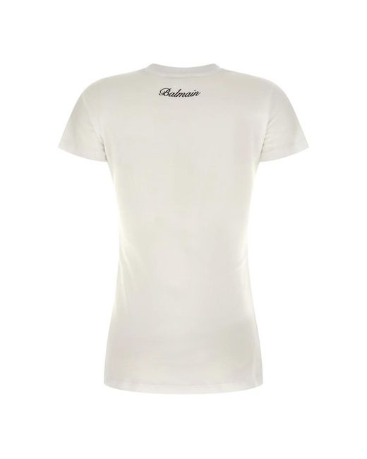 T-Shirts Balmain de color White
