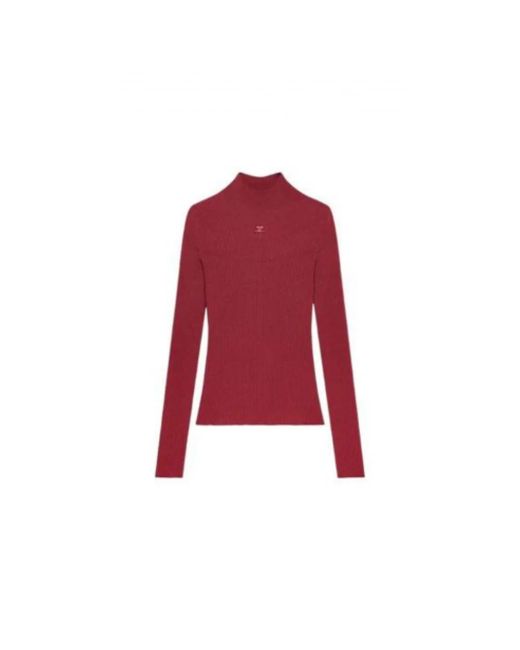 Courreges Truien & Vesten ,Rood ,Coqueline Luxe Turtleneck in het Red