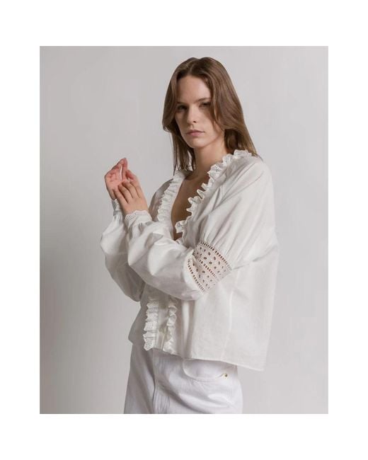 Alberta Ferretti White Blouses