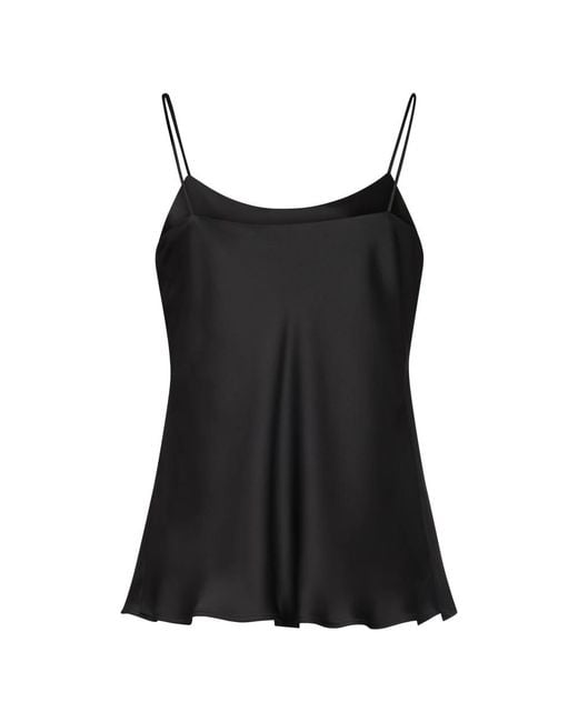 Herno Black Sleeveless Tops
