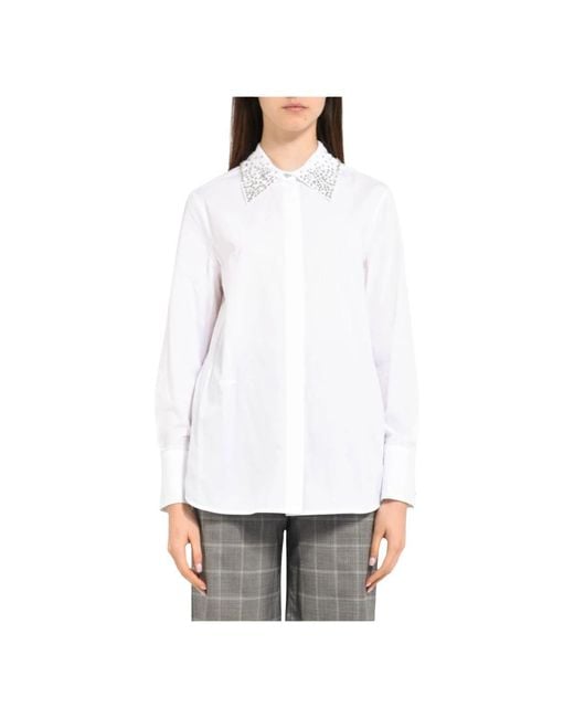 Max Mara White Formelle Hemden