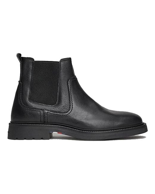 Tommy Hilfiger Black Chelsea Boots for men