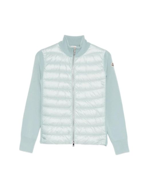 Moncler Truien & Vesten ,Blauw ,Wol Gewatteerd Vest in het Blue