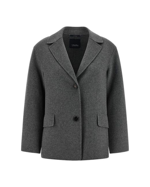 Max Mara Smmelfi Single-Breasted Blazer in het Black