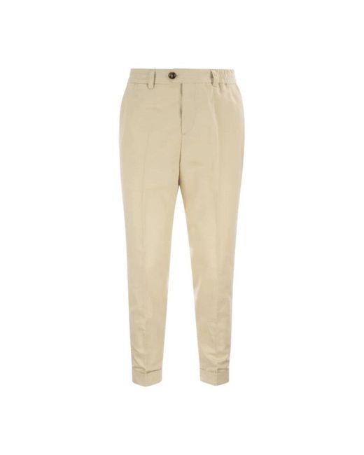 PT Torino Natural Cropped Trousers for men