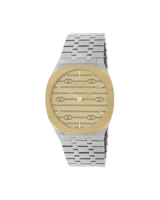 Gucci Metallic Watches for men