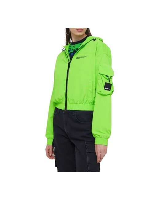 Karl Lagerfeld Green Utility pocket jacke