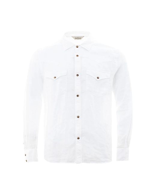 Casual Shirts di Gran Sasso in White da Uomo
