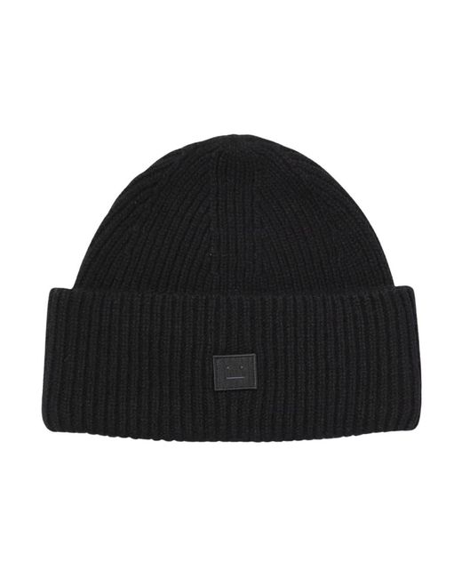 Beanies di Acne in Black da Uomo