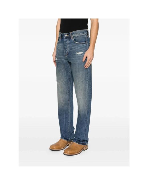 Purple Brand Blue Straight Fit Jeans for men