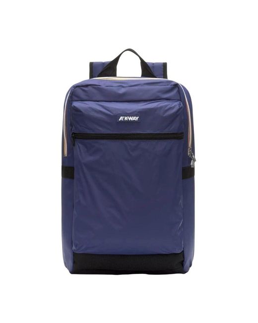 K-Way Blauer Vielseitiger Kompakter Nylonrucksack in Blue für Herren