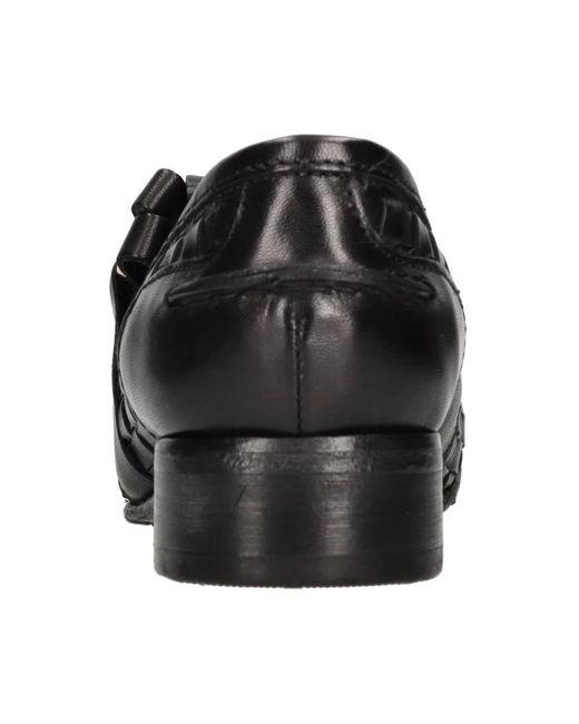 JP/DAVID Black Loafers