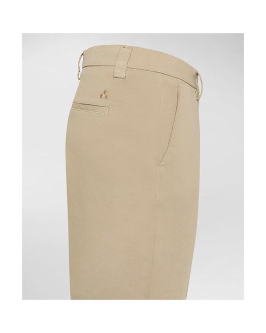 Peuterey Broeken ,Katoen Chino Broek Met Trilogy Detail in het Natural