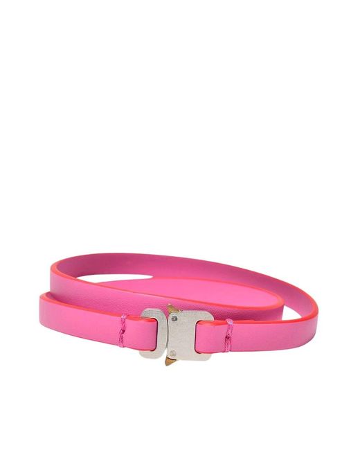1017 ALYX 9SM Pink 1017 Alyx 9sm Micro Buckle Belt In Leather