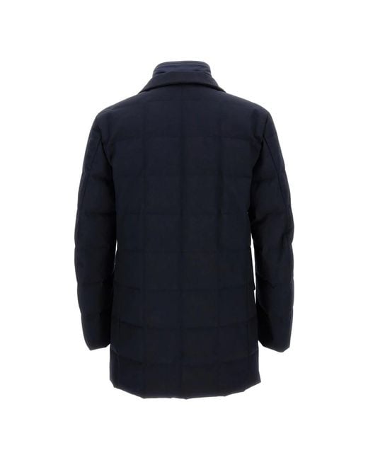Fay Blue Single-Breasted Coats for men