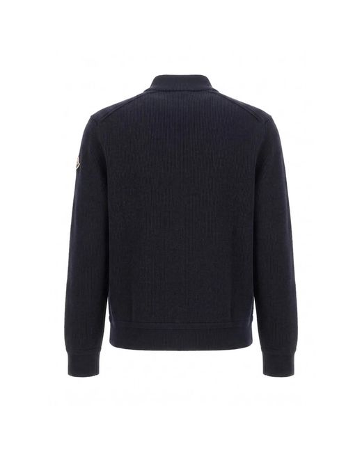 Moncler Blue Bomber Jackets for men