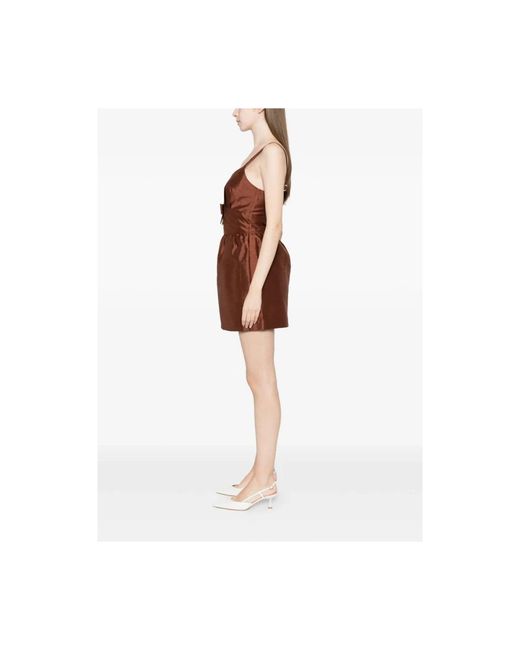 ShuShu/Tong Brown Dress V-Neck