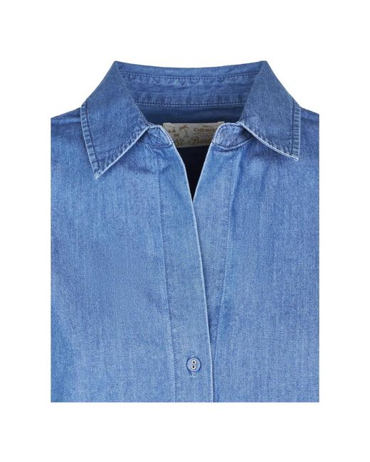 Mc2 Saint Barth Blue Denim Shirts