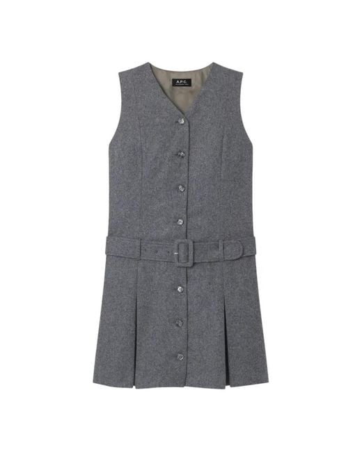 A.P.C. Gray Short Dresses