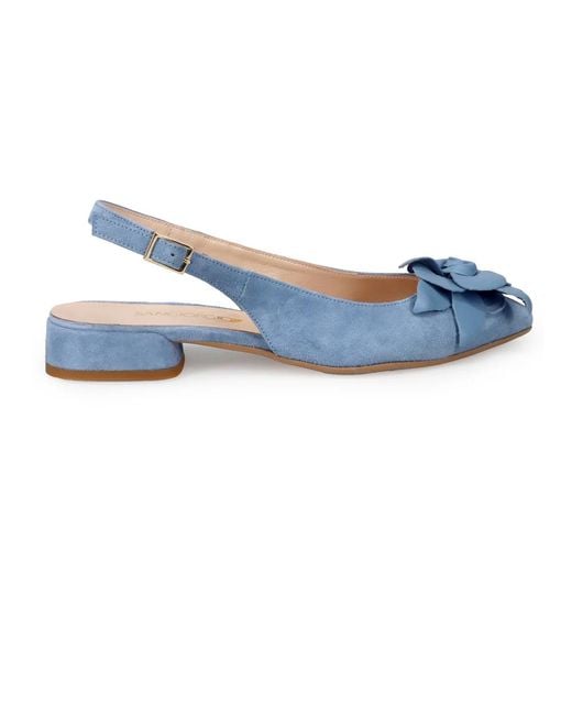 Sangiorgio Blue Ballerina Shoes