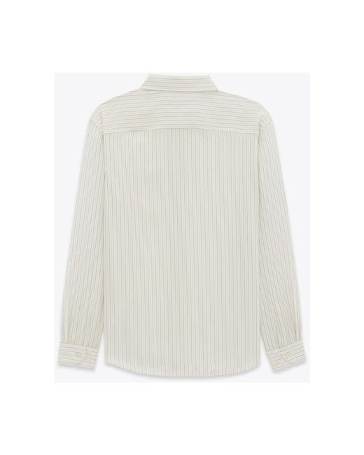 Saint Laurent White Casual Shirts for men