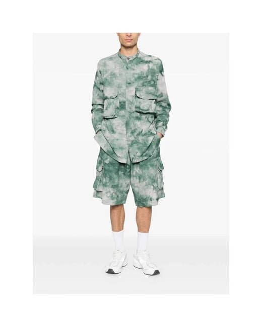 Y-3 Green Casual Shorts for men
