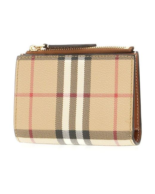 Wallets & Cardholders di Burberry in Natural