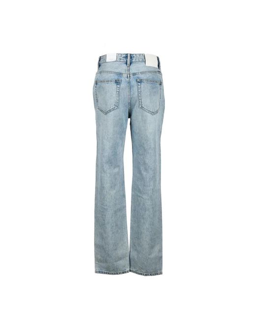 Miss Sixty Baggy Jeans Met Kralen in het Blue