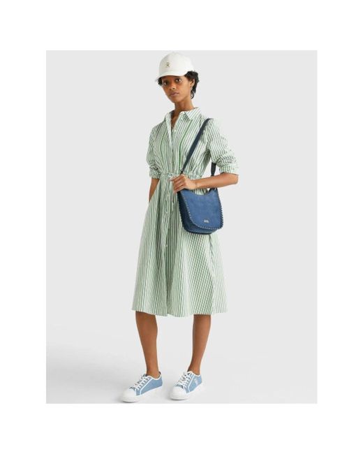 Shirt Dresses Tommy Hilfiger en coloris Green