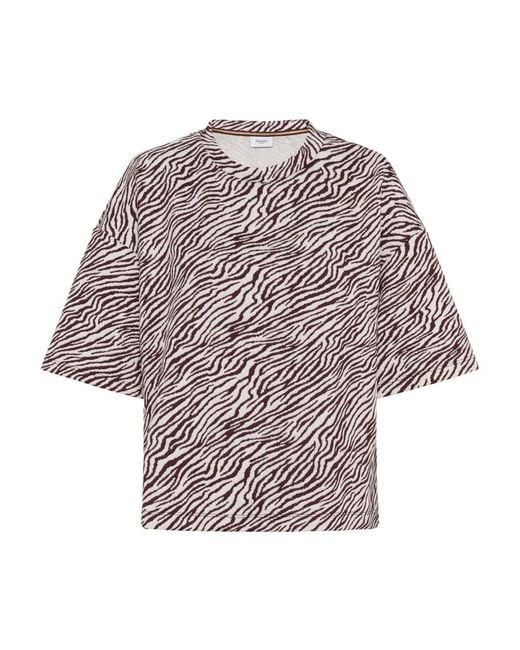 T-Shirts Saint Tropez de color Purple