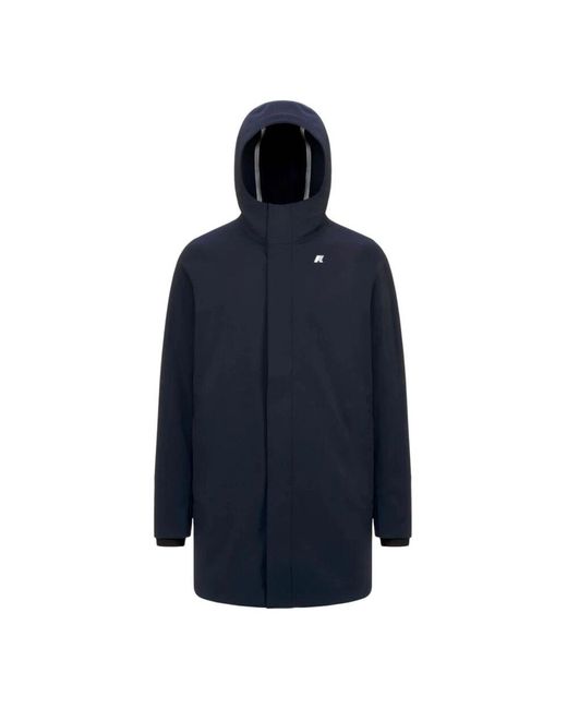 K-Way Blue Parkas for men