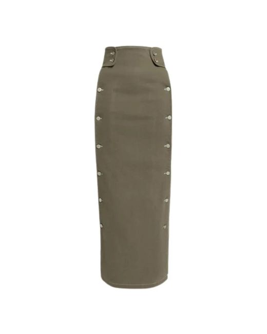 Midi Skirts di WEILI ZHENG in Green