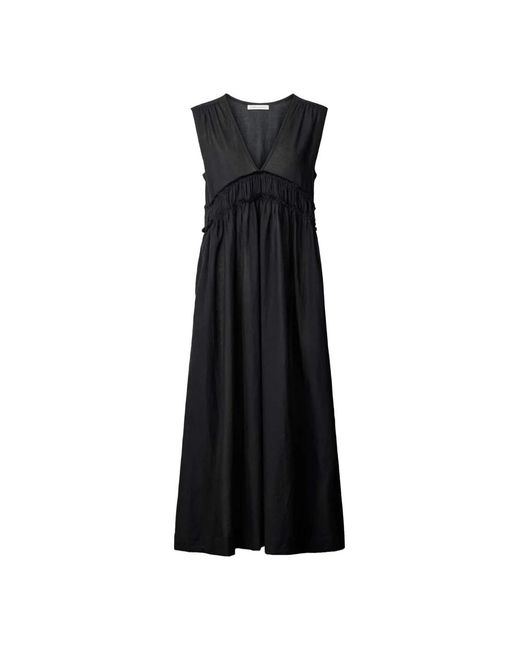 Rabens Saloner Black Midi Dresses