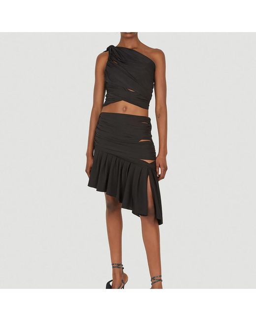 DI PETSA Black Short Skirts