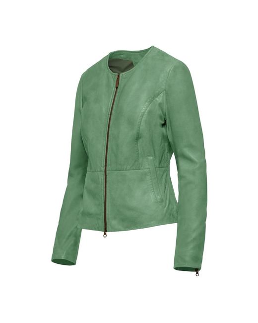 Bomboogie Green Leather Jackets