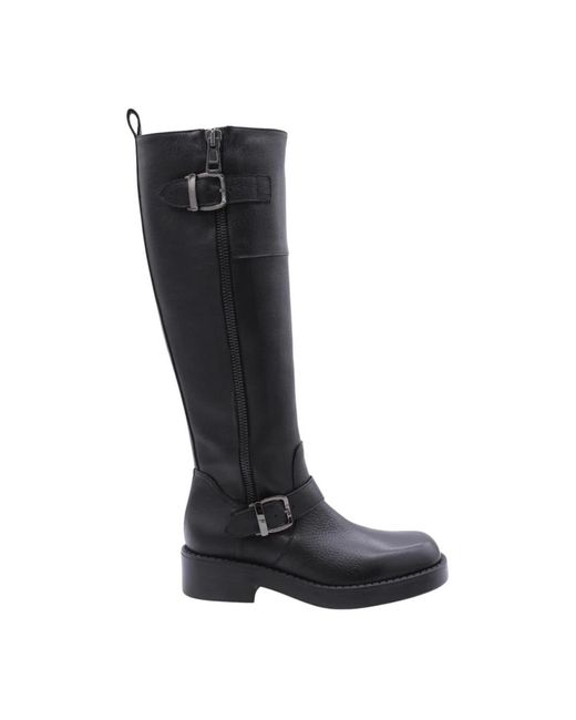 Laura Bellariva Black High Boots