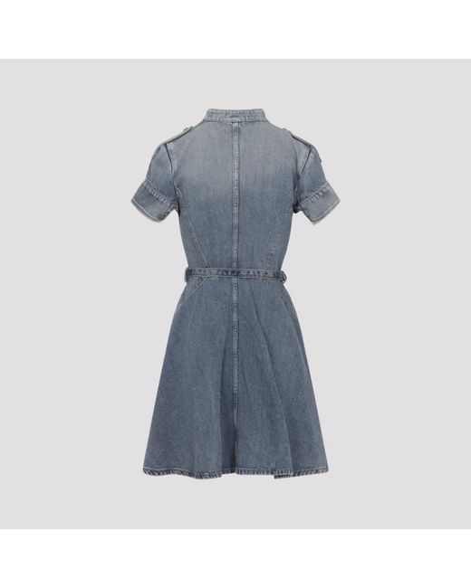 McQueen Blue Short Dresses