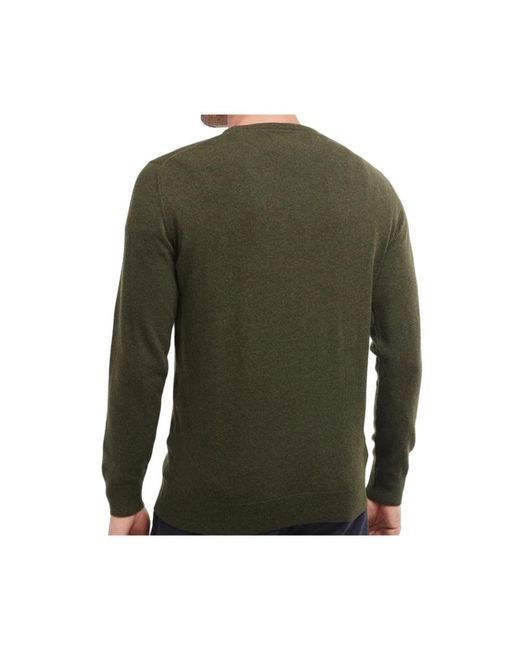 Barbour Green Round-Neck Knitwear for men
