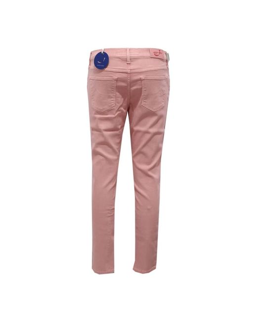 Jacob Cohen Red Slim-Fit Trousers